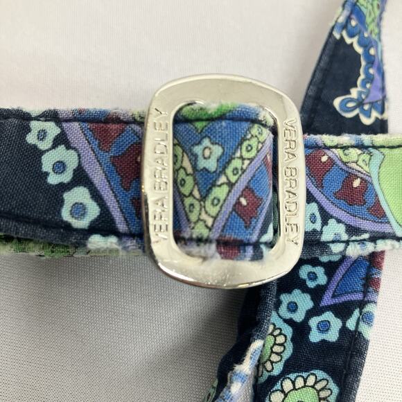 Vera Bradley Saddle Up Blue Green Rhapsody Hobo Purse Handbag Pockets RETIRED - Picture 7 of 16